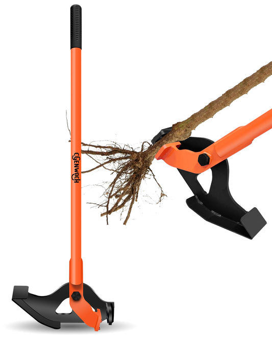 Medium Size Sapling Puller, Heavy-Duty High-Leverage Tree Puller Tool, Fully Uproots Woody Stems ¼ inch - 1 ⅜ inches, Suitable for Trees, Shrubs, Vines and Thorns with Large Root Systems