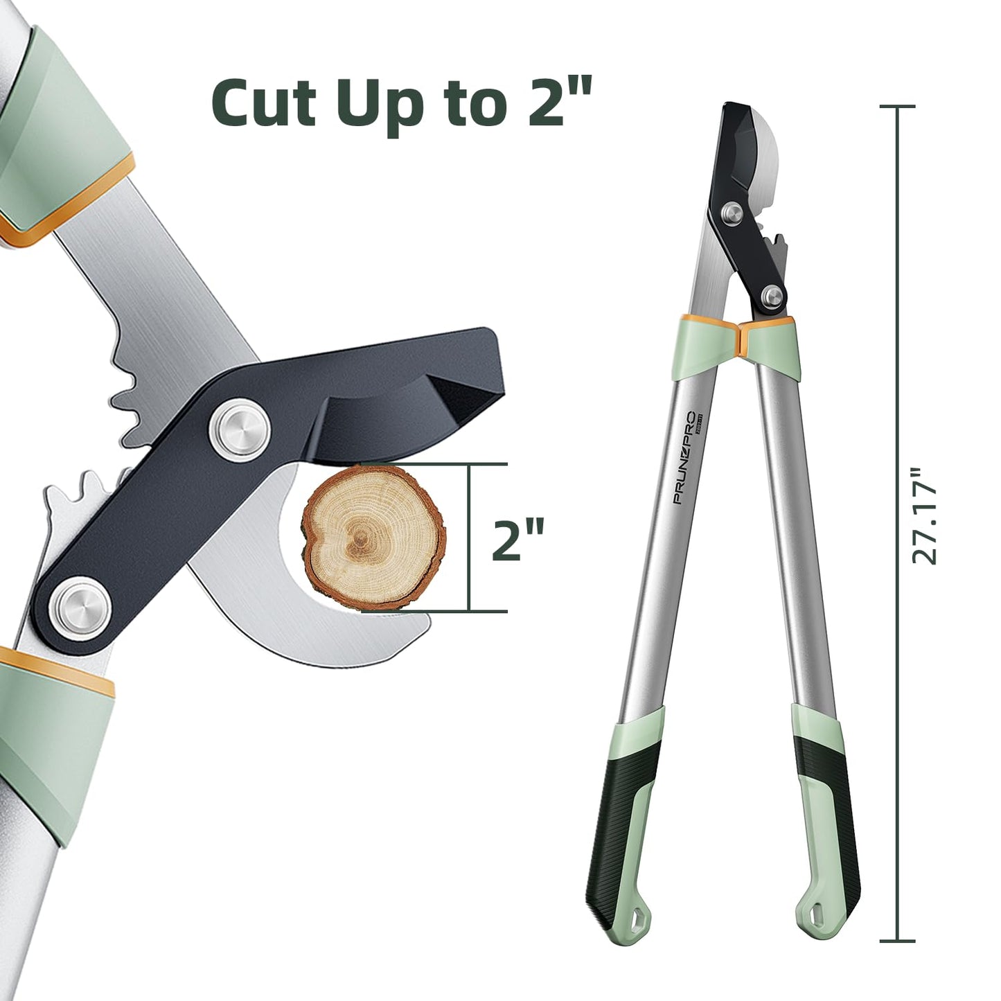 Loppers for Tree Trimming Branch Cutter Heavy Duty Tree Pruner Rust Resistant Sharp Steel Blade Tree Limb Trimmer