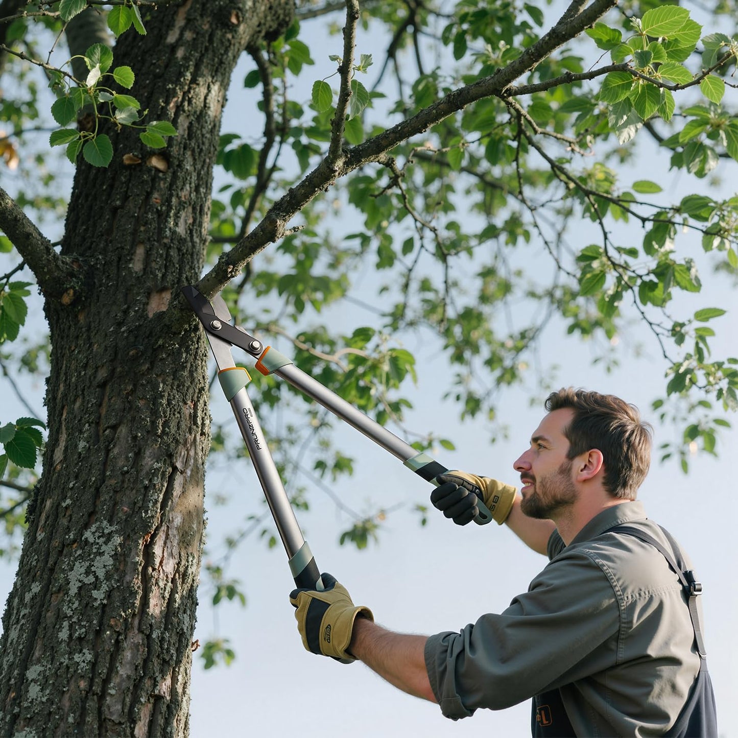 Loppers for Tree Trimming Branch Cutter Heavy Duty Tree Pruner Rust Resistant Sharp Steel Blade Tree Limb Trimmer